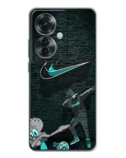 Чехол для OPPO Reno 11F с картинкой «Спортивный арт Nike»