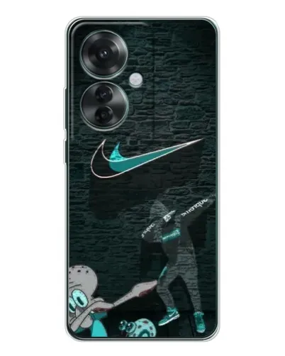 Чехол для OPPO Reno 11F с картинкой «Спортивный арт Nike»