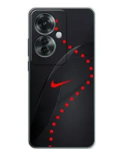Чехол для OPPO Reno 11F с картинкой «Абстрактный дизайн Nike»