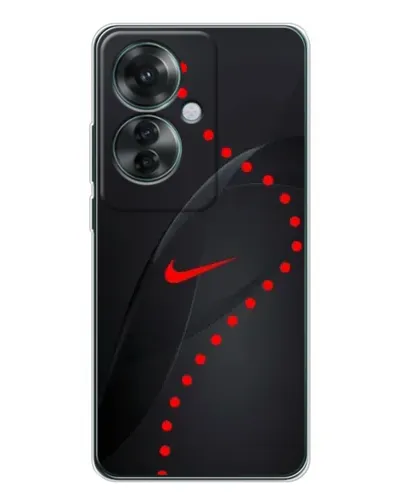 Чехол для OPPO Reno 11F с картинкой «Абстрактный дизайн Nike»