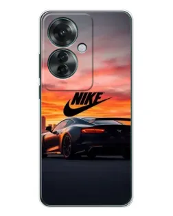 Чехол для OPPO Reno 11F с картинкой «Nike и суперкар»