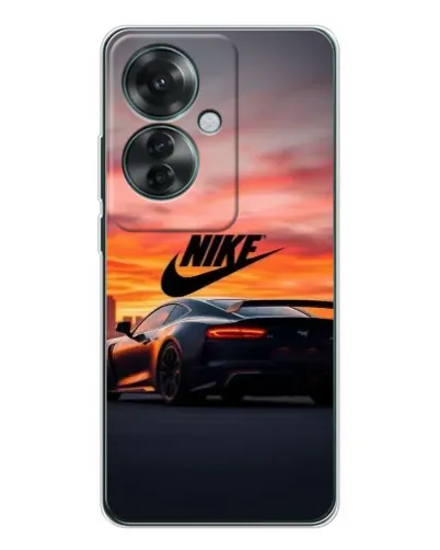 Чехол для OPPO Reno 11F с картинкой «Nike и суперкар»