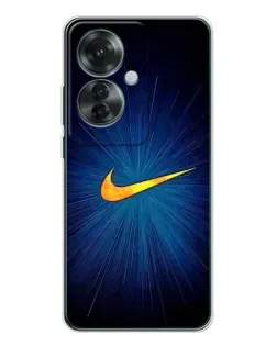 Чохол для OPPO Reno 11F з картинкою «Синій пульс Nike»