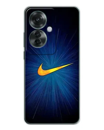 Чохол для OPPO Reno 11F з картинкою «Синій пульс Nike» Чохол для OPPO Reno 11F з картинкою «Синій пульс Nike»