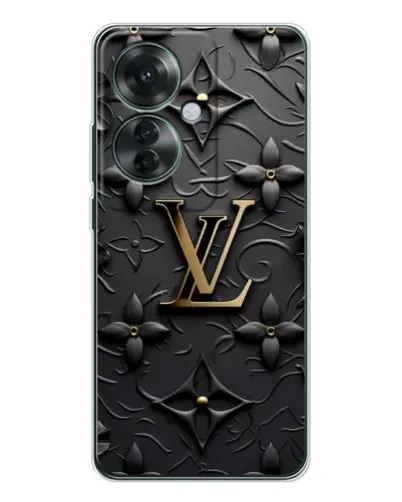 Чехол для OPPO Reno 11F с картинкой «Кожаная текстура LV»