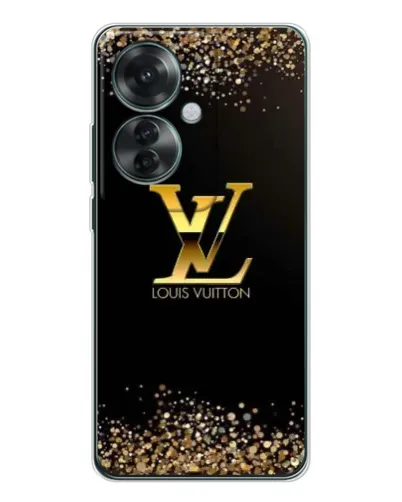 Чехол для OPPO Reno 11F с картинкой «LV — золотые искры»