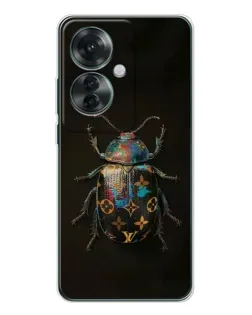 Чехол для OPPO Reno 11F с картинкой «LV — мраморный принт»