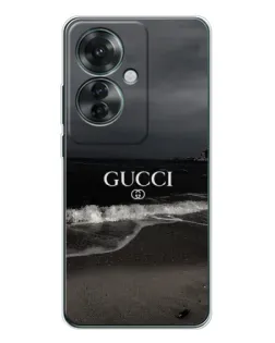 Чехол для OPPO Reno 11F с картинкой «Gucci — морской прибой»