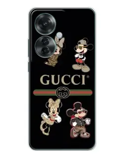 Чохол для OPPO Reno 11F з картинкою «Gucci — герої Disney та монограма» Чохол для OPPO Reno 11F з картинкою «Gucci — герої Disney та монограма»