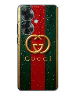 Чохол для OPPO Reno 11F з картинкою «Gucci — фірмова смуга та золото» Чохол для OPPO Reno 11F з картинкою «Gucci — фірмова смуга та золото»