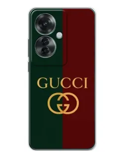 Чохол для OPPO Reno 11F з картинкою «Gucci — темно-зелений градієнт» Чохол для OPPO Reno 11F з картинкою «Gucci — темно-зелений градієнт»