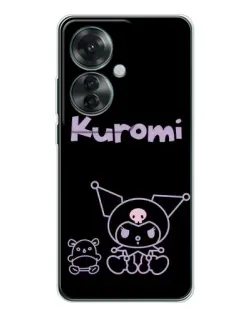 Чохол для OPPO Reno 11F з картинкою «Kuromi — чорний мінімалізм» Чохол для OPPO Reno 11F з картинкою «Kuromi — чорний мінімалізм»