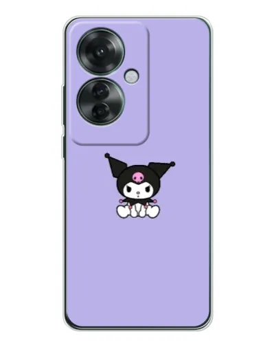 Чехол для OPPO Reno 11F с картинкой «Kuromi — фиолетовый минимализм» Чехол для OPPO Reno 11F с картинкой «Kuromi — фиолетовый минимализм»