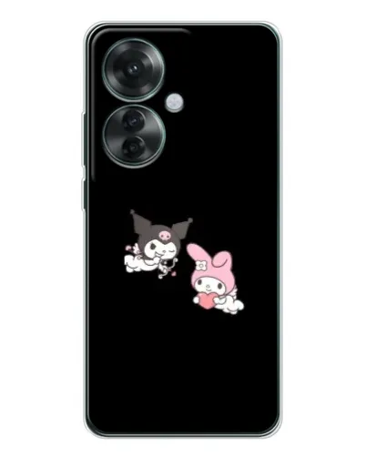 Чехол для OPPO Reno 11F с картинкой «My Melody и Kuromi» Чехол для OPPO Reno 11F с картинкой «My Melody и Kuromi»