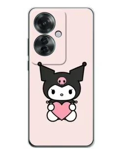 Чехол для OPPO Reno 11F с картинкой «Kuromi и сердце» Чехол для OPPO Reno 11F с картинкой «Kuromi и сердце»