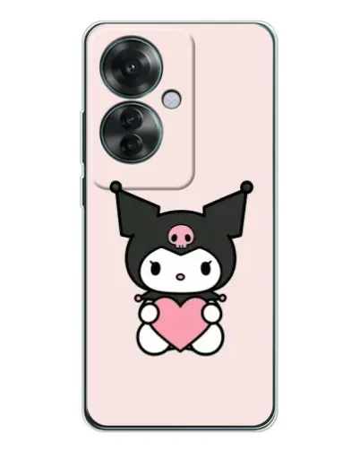 Чехол для OPPO Reno 11F с картинкой «Kuromi и сердце» Чехол для OPPO Reno 11F с картинкой «Kuromi и сердце»