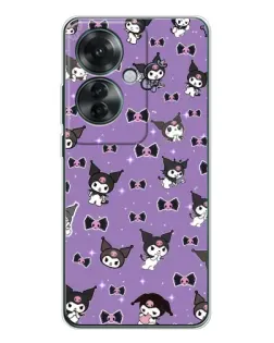 Чехол для OPPO Reno 11F с картинкой «Kuromi — паттерн» Чехол для OPPO Reno 11F с картинкой «Kuromi — паттерн»