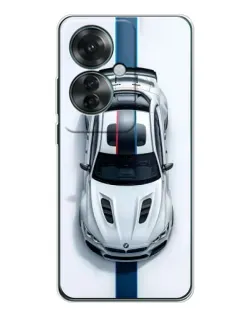 Чехол для OPPO Reno 11F с картинкой «Вид сверху — BMW M»