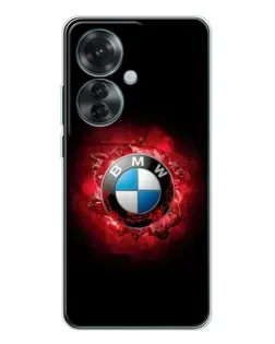 Чехол для OPPO Reno 11F с картинкой «Логотип BMW — вспышка»