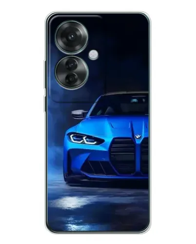 Чехол для OPPO Reno 11F с картинкой «Голубая BMW M4» Чехол для OPPO Reno 11F с картинкой «Голубая BMW M4»