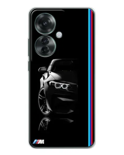 Чехол для OPPO Reno 11F с картинкой «Силуэт BMW в темноте» Чехол для OPPO Reno 11F с картинкой «Силуэт BMW в темноте»