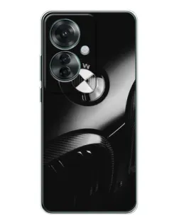 Чехол для OPPO Reno 11F с картинкой «Эмблема BMW — макро»