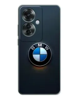 Чехол для OPPO Reno 11F с картинкой «Логотип BMW — минимализм»