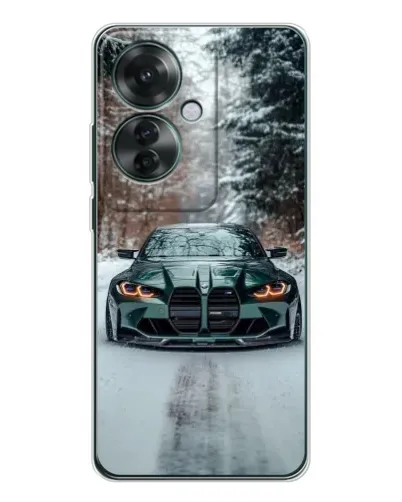 Чехол для OPPO Reno 11F с картинкой «BMW в зимнем лесу» Чехол для OPPO Reno 11F с картинкой «BMW в зимнем лесу»
