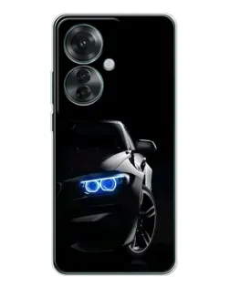 Чехол для OPPO Reno 11F с картинкой «BMW — ночной взгляд»