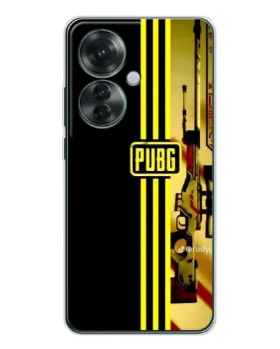 Чехол для OPPO Reno 11F с картинкой «PUBG — камуфляжный шлем»