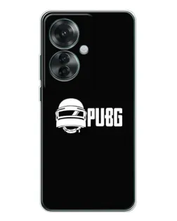 Чехол для OPPO Reno 11F с картинкой «PUBG — классический лого»