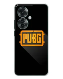 Чехол для OPPO Reno 11F с картинкой «PUBG — рамка лого»