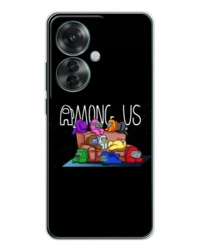 Чехол для OPPO Reno 11F с картинкой «Логотип Among Us» Чехол для OPPO Reno 11F с картинкой «Логотип Among Us»