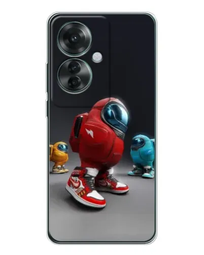 Чехол для OPPO Reno 11F с картинкой «Among Us — 3D стиль» Чехол для OPPO Reno 11F с картинкой «Among Us — 3D стиль»