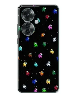 Чехол для OPPO Reno 11F с картинкой «Экипаж Among Us» Чехол для OPPO Reno 11F с картинкой «Экипаж Among Us»