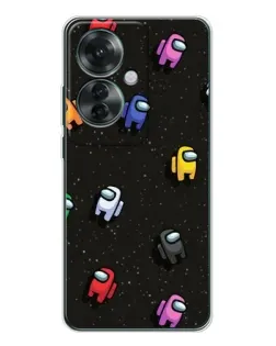 Чехол для OPPO Reno 11F с картинкой «Космический паттерн Among Us» Чехол для OPPO Reno 11F с картинкой «Космический паттерн Among Us»