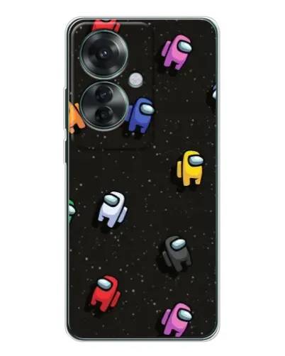 Чехол для OPPO Reno 11F с картинкой «Космический паттерн Among Us» Чехол для OPPO Reno 11F с картинкой «Космический паттерн Among Us»