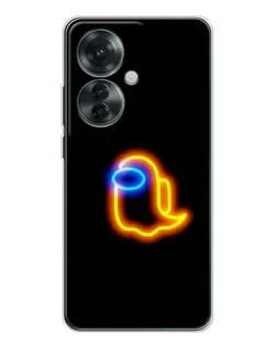 Чехол для OPPO Reno 11F с картинкой «Among Us неоновое сияние» Чехол для OPPO Reno 11F с картинкой «Among Us неоновое сияние»