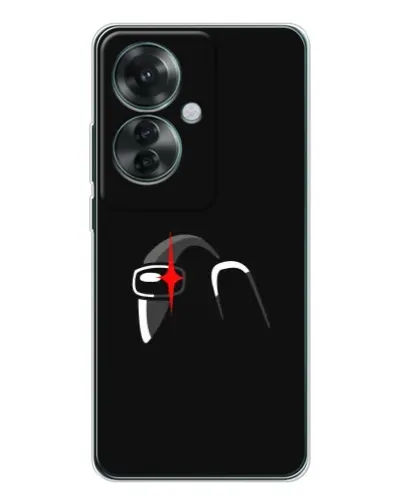 Чехол для OPPO Reno 11F с картинкой «Among Us шлем» Чехол для OPPO Reno 11F с картинкой «Among Us шлем»