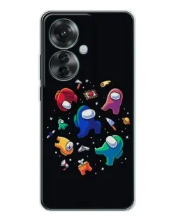 Чехол для OPPO Reno 11F с картинкой «Among Us космос»
