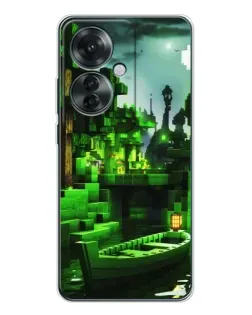 Чехол для OPPO Reno 11F с картинкой «Minecraft лесной пейзаж» Чехол для OPPO Reno 11F с картинкой «Minecraft лесной пейзаж»