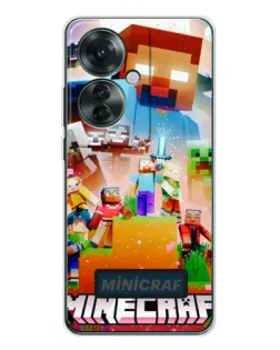 Чехол для OPPO Reno 11F с картинкой «Minecraft герои игры» Чехол для OPPO Reno 11F с картинкой «Minecraft герои игры»