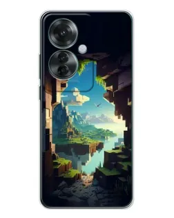 Чехол для OPPO Reno 11F с картинкой «Вид из пещеры»