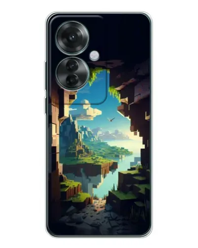 Чехол для OPPO Reno 11F с картинкой «Вид из пещеры»