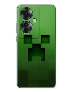 Чехол для OPPO Reno 11F с картинкой «Крипер микро-дизайн»