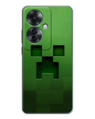 Чехол для OPPO Reno 11F с картинкой «Крипер микро-дизайн»