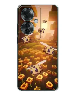 Чехол для OPPO Reno 11F с картинкой «Поле подсолнухов»