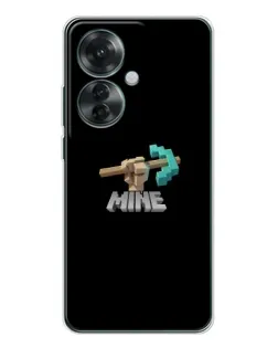 Чехол для OPPO Reno 11F с картинкой «Алмазная кирка»