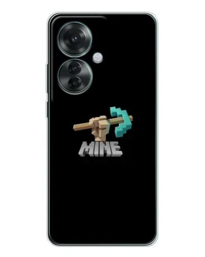 Чехол для OPPO Reno 11F с картинкой «Алмазная кирка»