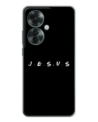Чехол для OPPO Reno 11F с картинкой «Точки веры J.E.S.U.S.» Чехол для OPPO Reno 11F с картинкой «Точки веры J.E.S.U.S.»